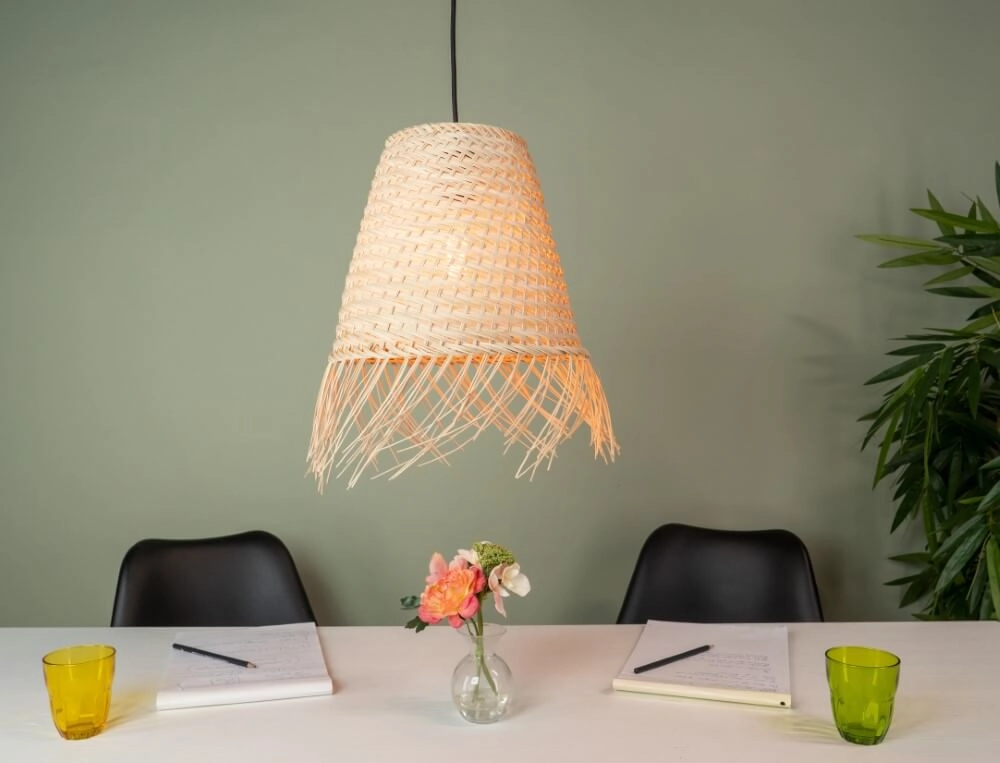 Rieten hanglamp Aycliffe Ø 30cm Eglo 9002759438715
