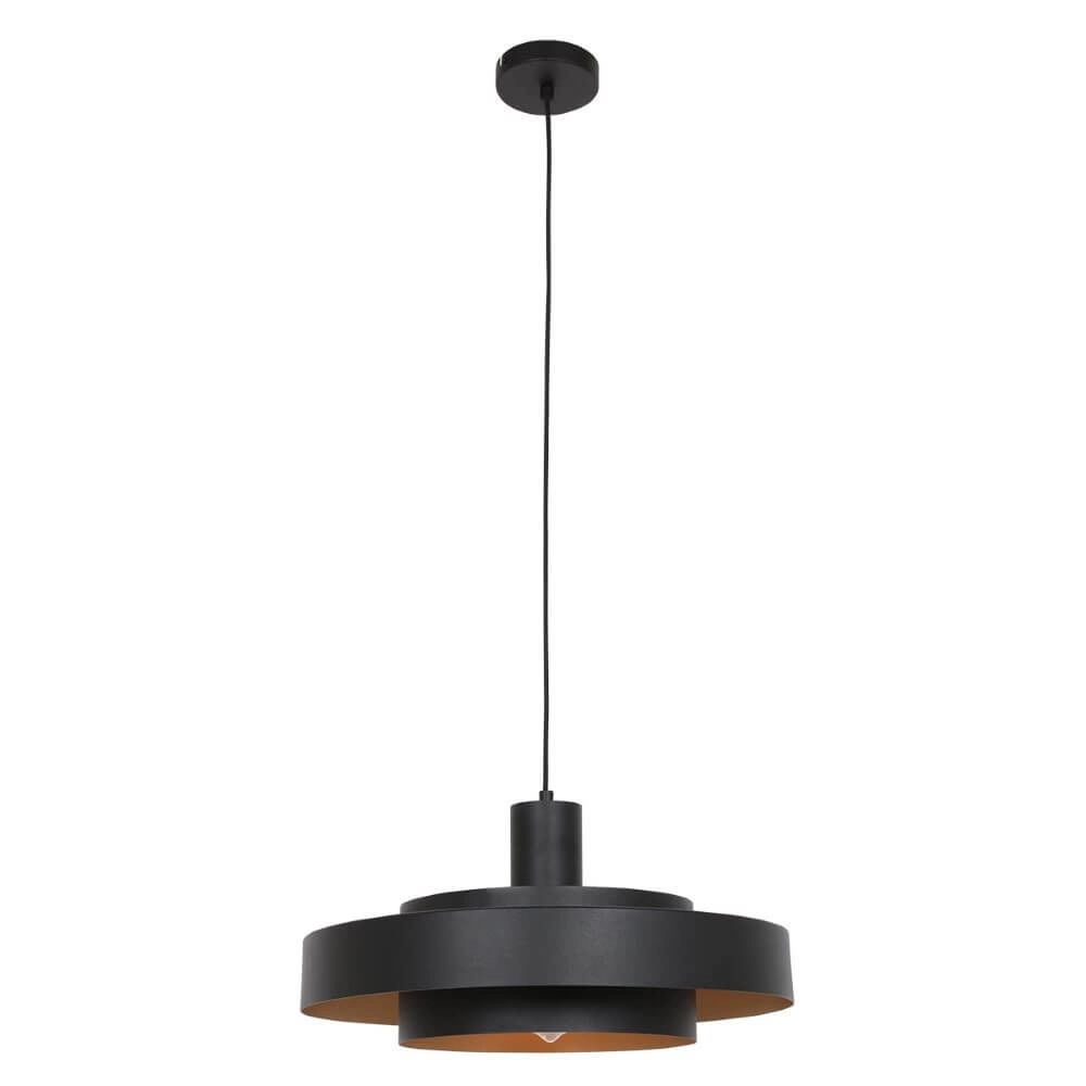 Zwarte hanglamp Flinter Ø 50cm Steinhauer 8712746148640