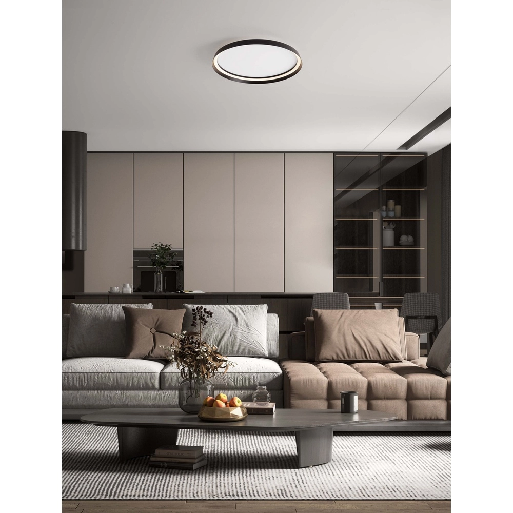 Design plafonniere Ormi Ø 60cm zwart Lyora 5212017463135