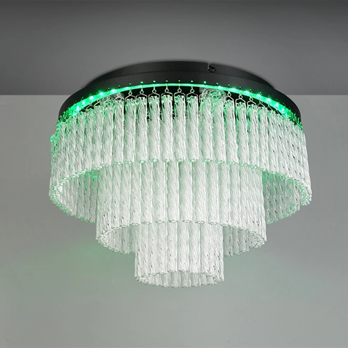 Design plafondlamp Vono zwart Trio 4017807682236