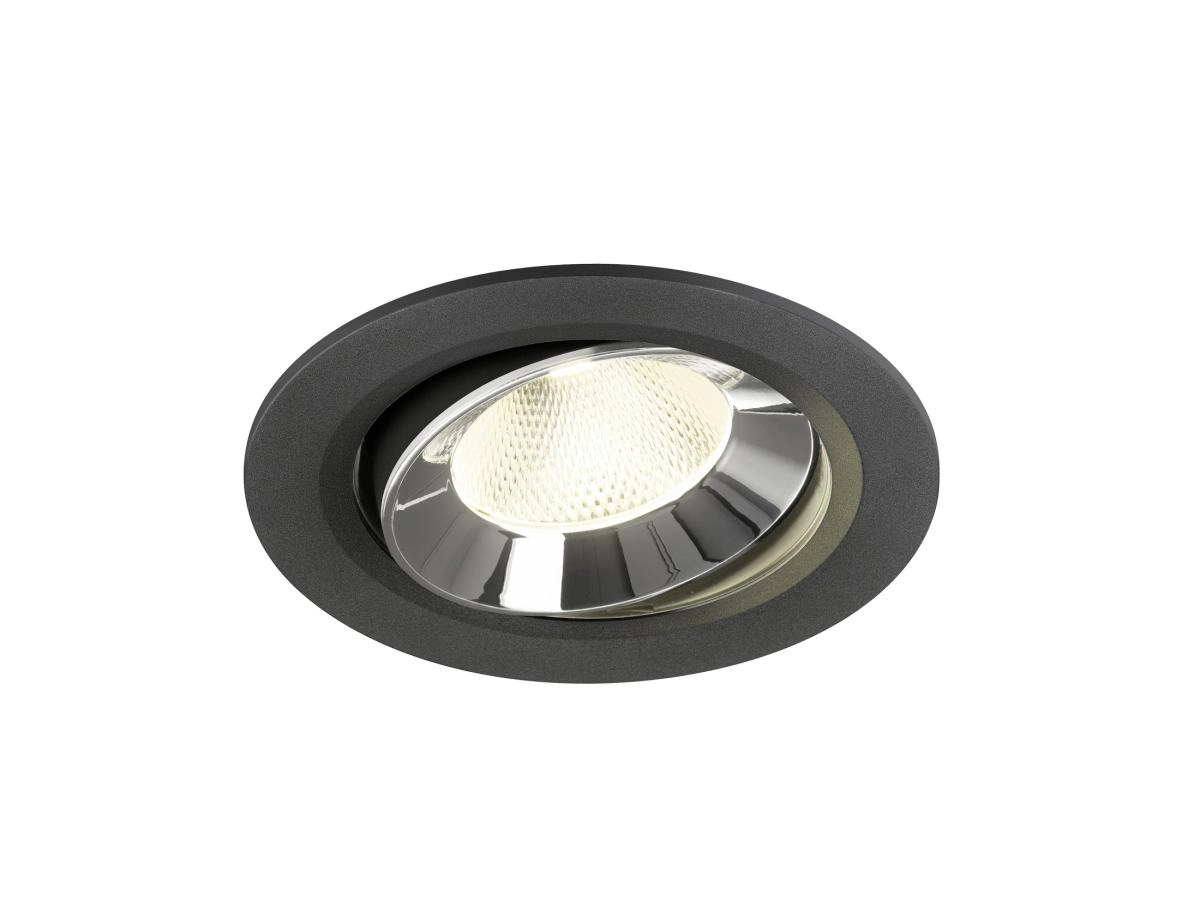 Inbouwspot Numinos Move L zwart/chroom 4000K - 20gr