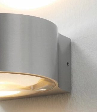 Design wandspot Hudson 11cm - RVS Artdelight 8719831733705