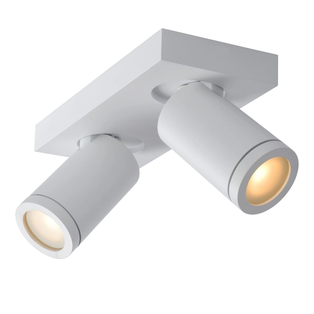 Plafondspot Taylor IP44 2-lichts wit Lucide 5411212092649