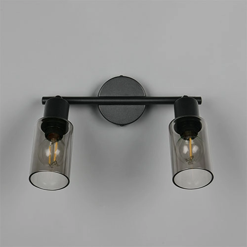Design plafondlamp Mars 2-lichts zwart Trio 4017807670479