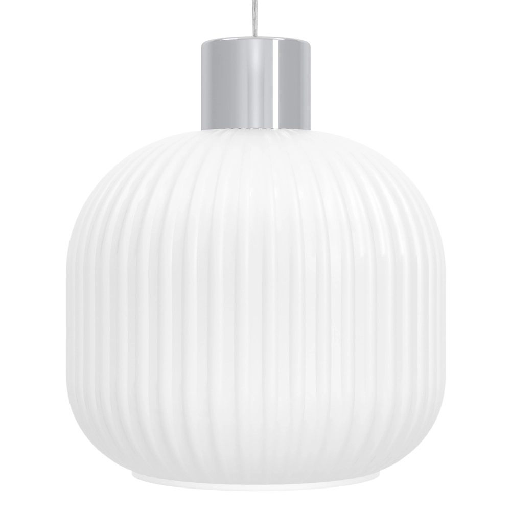 Design hanglamp Dasmina chroom met wit 3-lichts Eglo 9008606406371