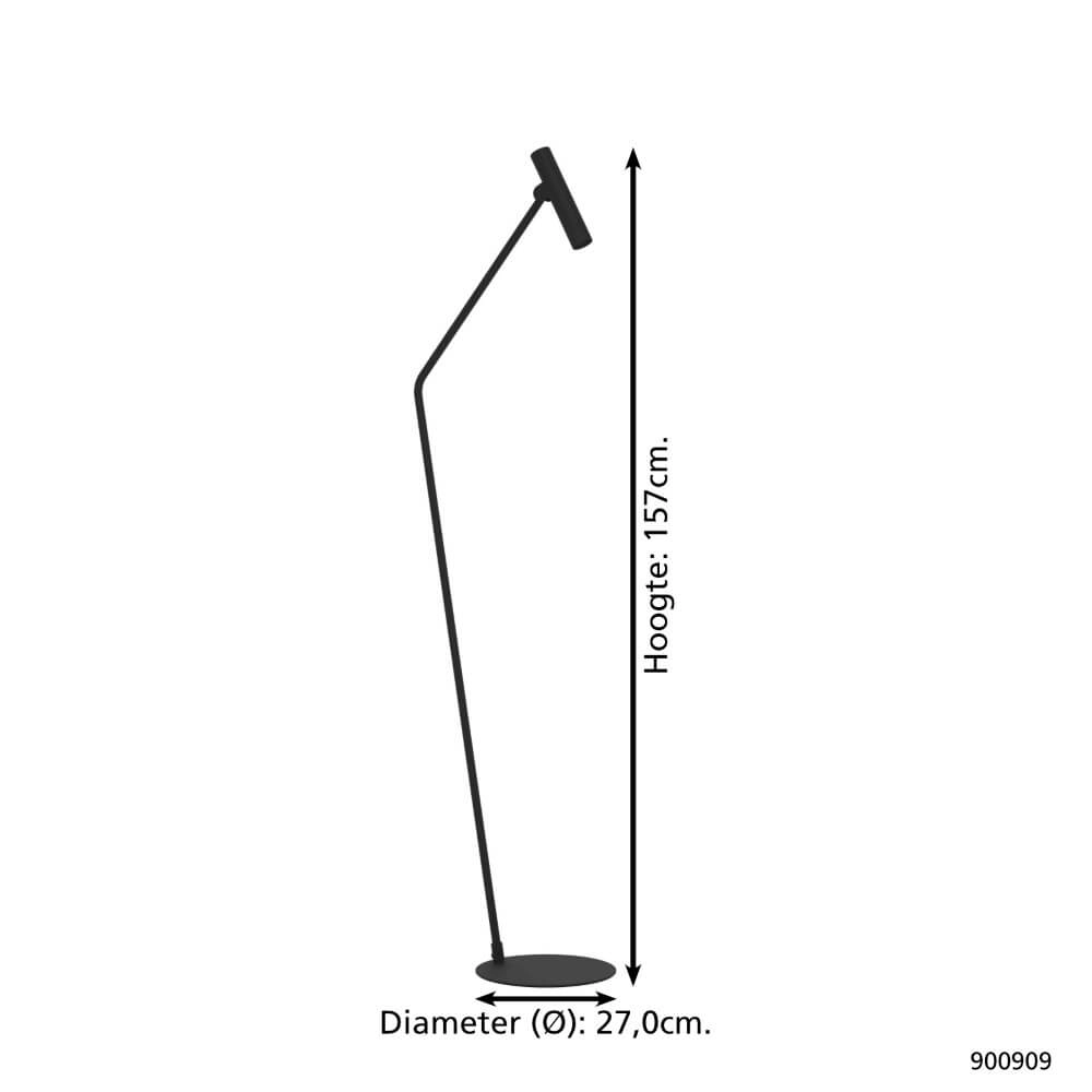 Slanke vloerlamp Almudaina Led Eglo 9008606274130