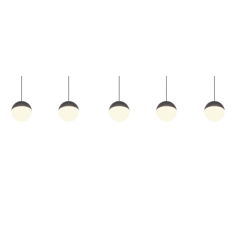 5-lichts hanglamp Senta antraciet Trio 4017807697872