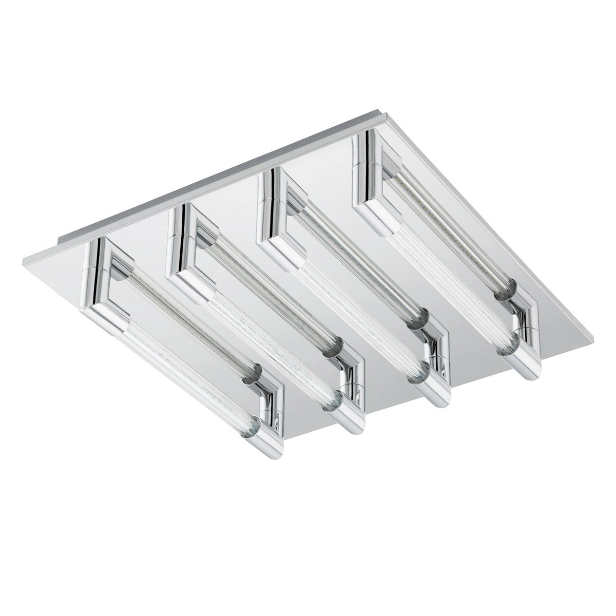 Led plafondlamp Velarde 4-lichts grijs