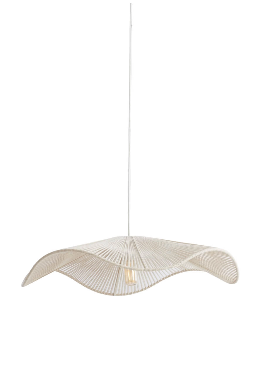 Cream pendant lamp Rafa japandi Ø 70cm