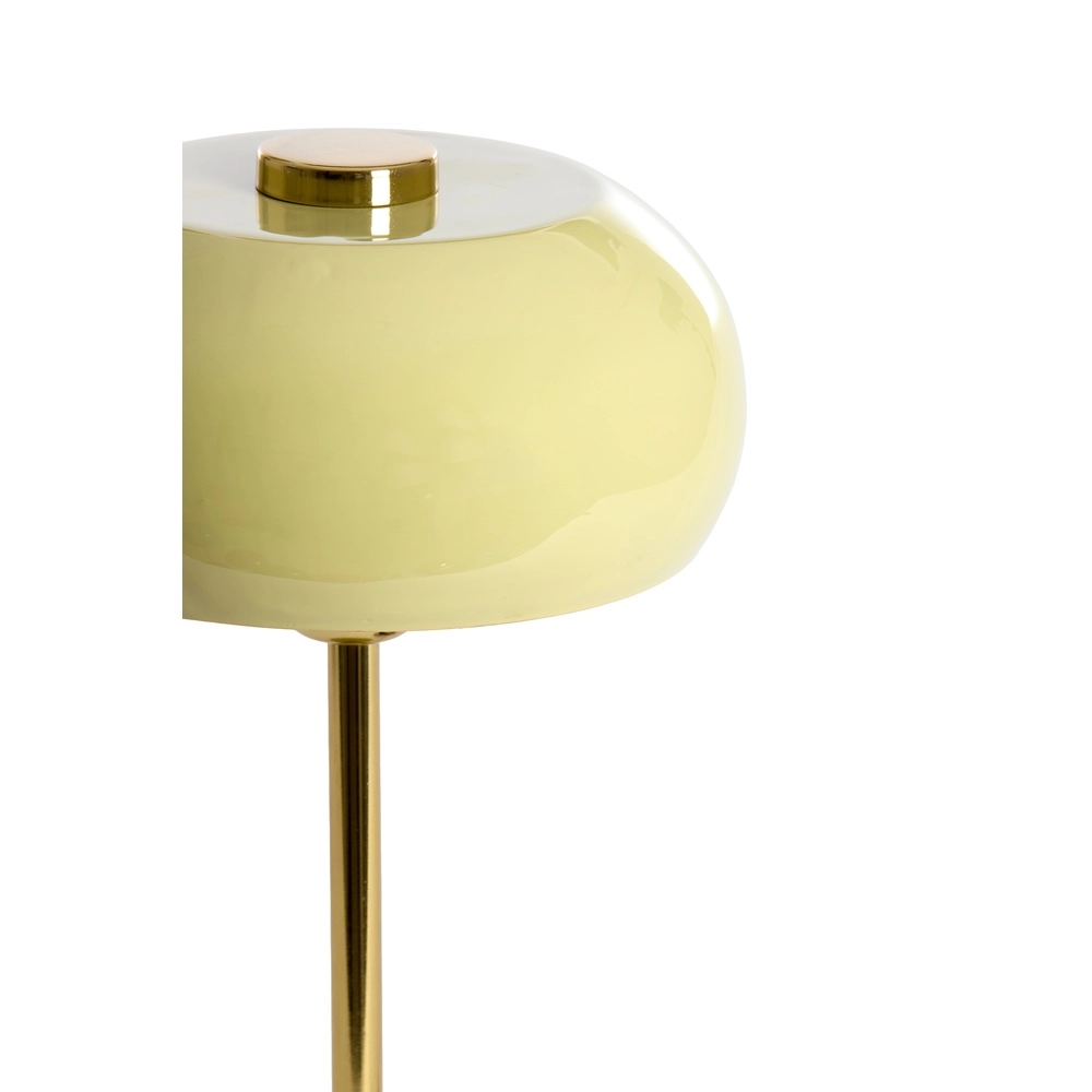 Tafellamp Surin Ø 23cm - glans licht groen met goud Light & Living 8717807743468