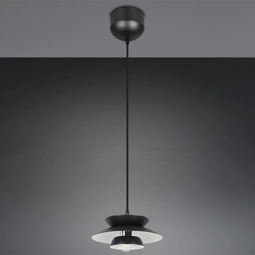 Hanglamp design Amarila zwart Ø 25cm Trio 4017807682762