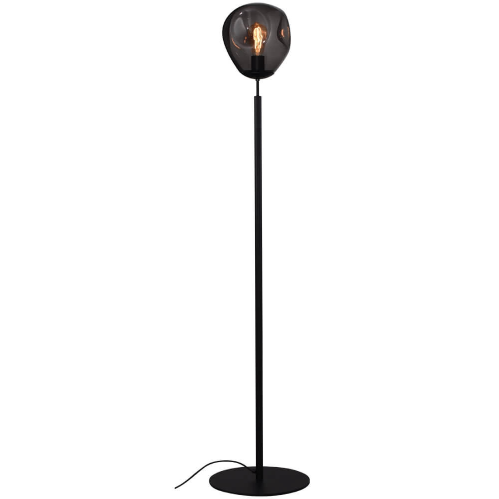 Vloerlamp Lava Ø 24cm smoke glas