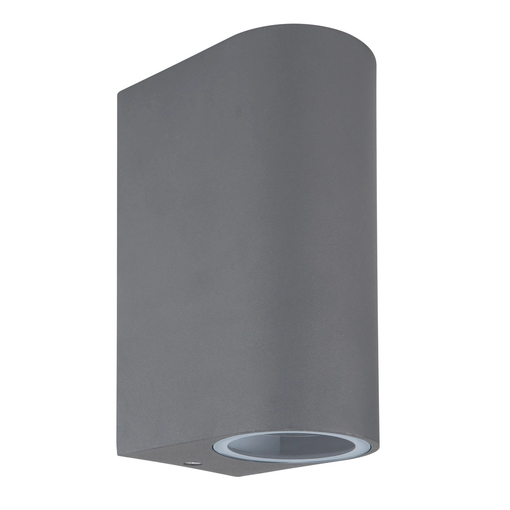Strakke opbouwspot Veronika up & down antaciet Globo 9007371416066