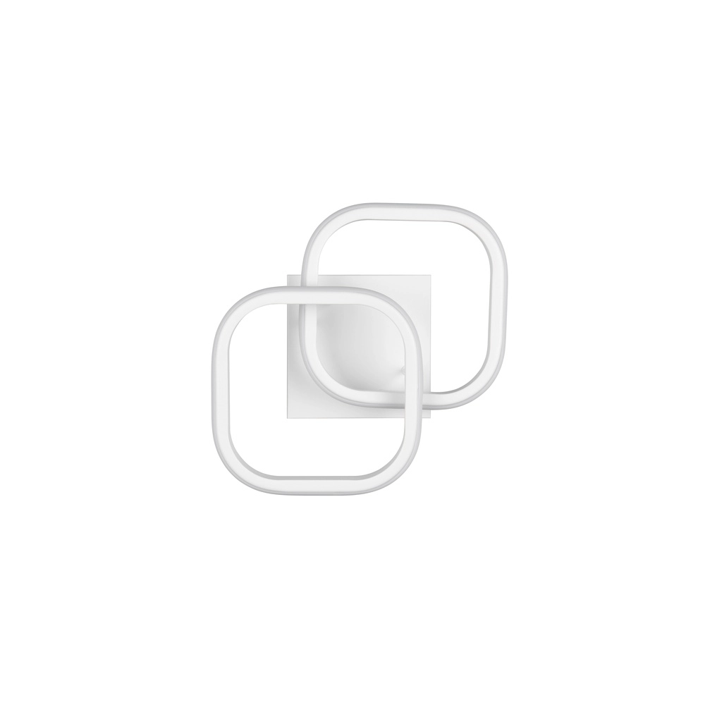 Witte plafondlamp Kasia vierkant design Trio 4017807653854