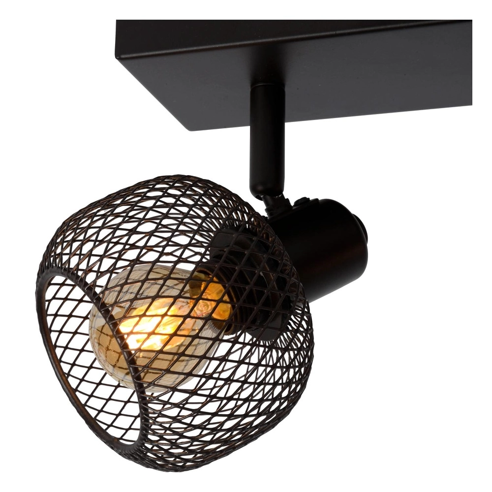 Plafondlampje Maren 2-lichts zwart Lucide 5411212771094