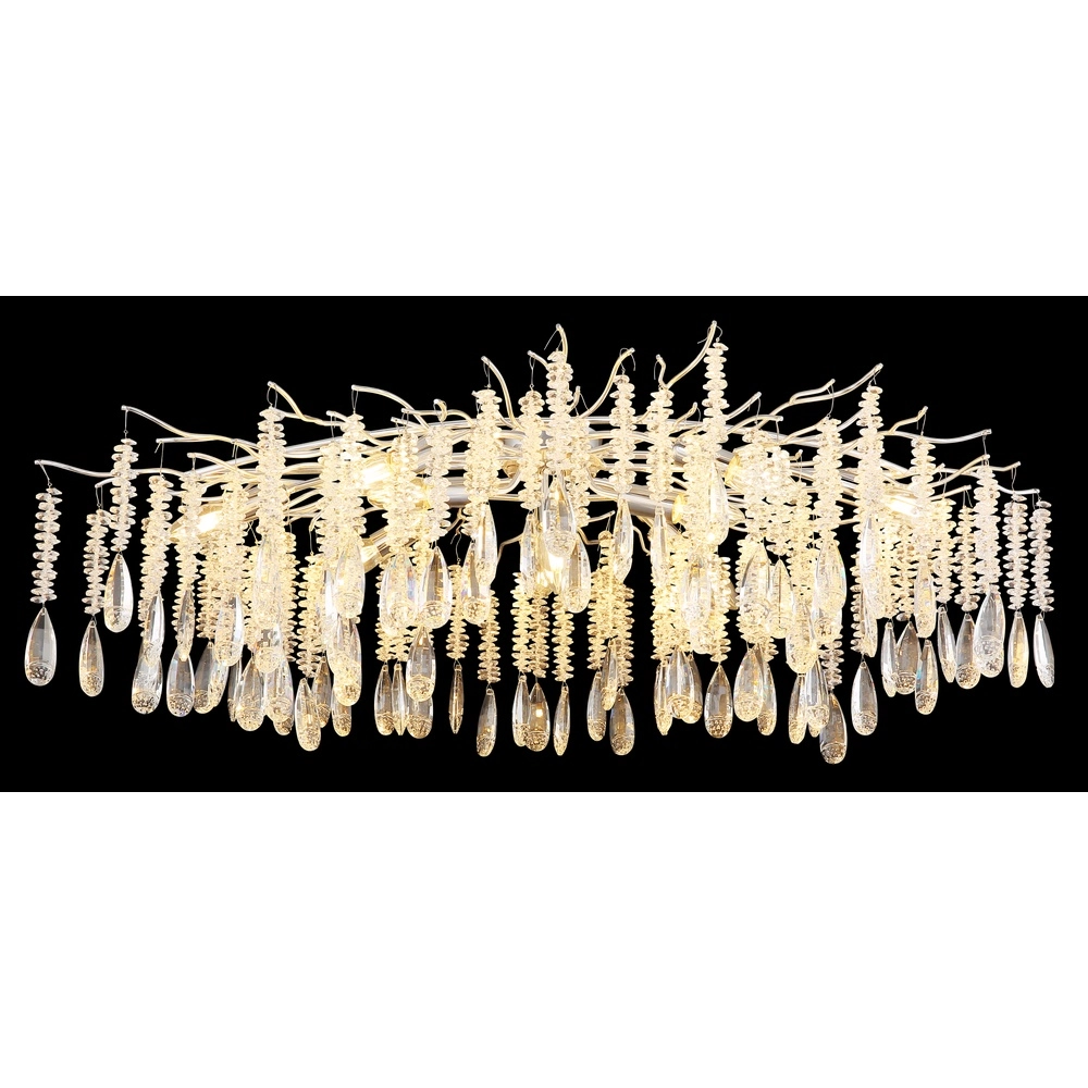 Plafondlamp Kinga zilvergrijs 100cm Globo 9007371578986