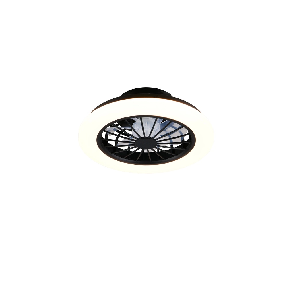 Plafondventilator Rotsund zwart Ø 38cm Trio 4017807693164