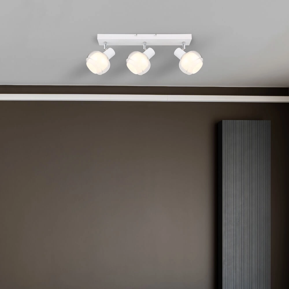 Witte plafondlamp Tokki 3-lichts Globo 9007371449040