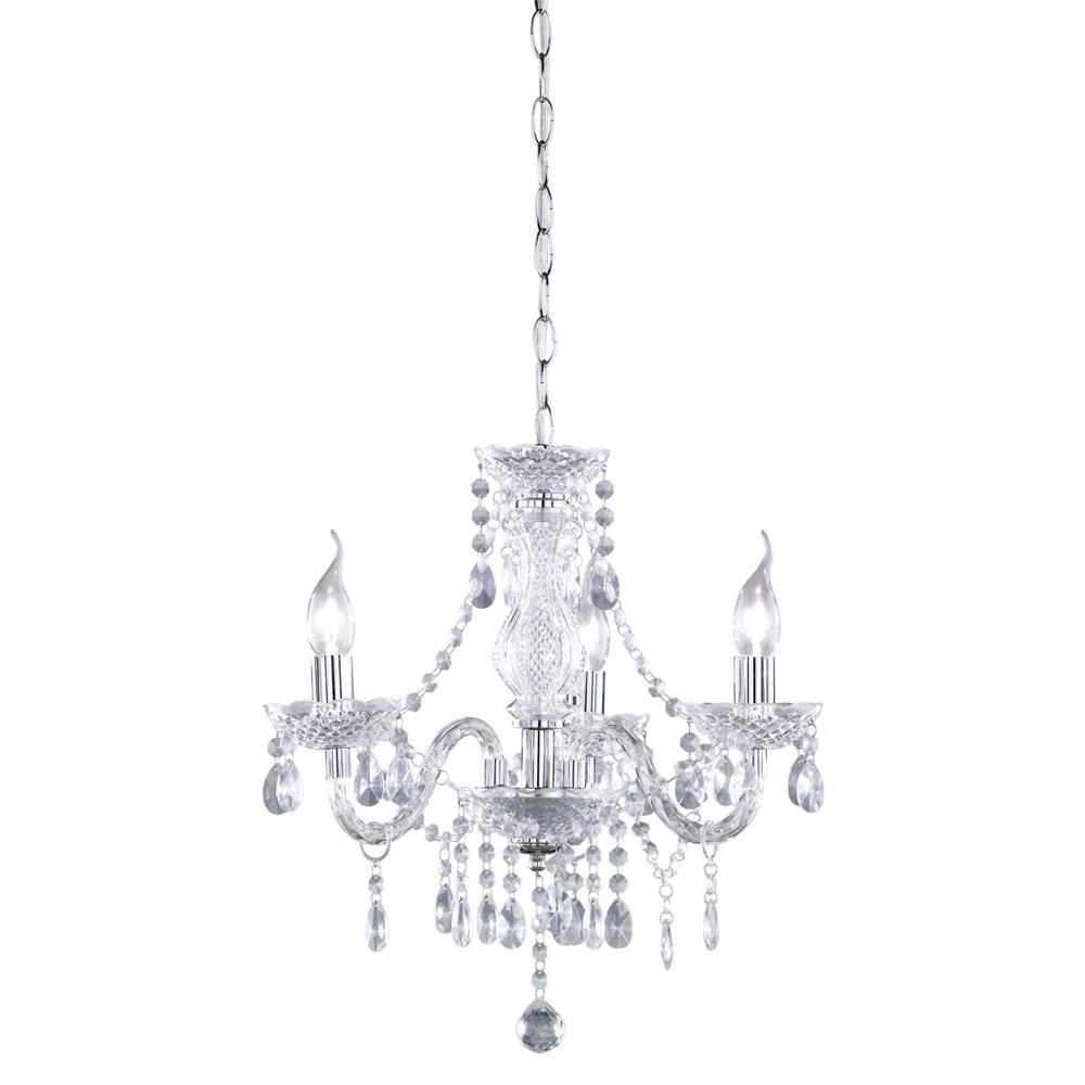 Lamp Luster Crystal 40cm 3-lichts transparant