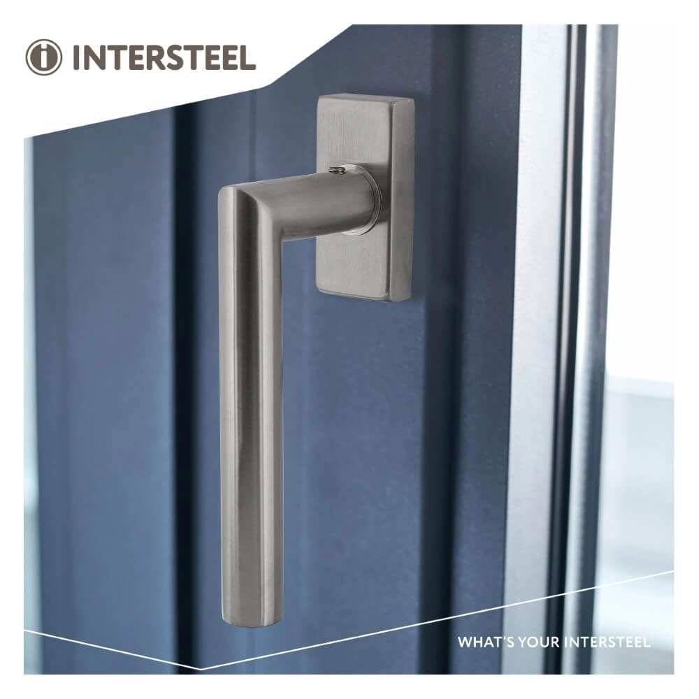 Raamkruk Jura rechthoekig rozet RVS Intersteel 8714186562291