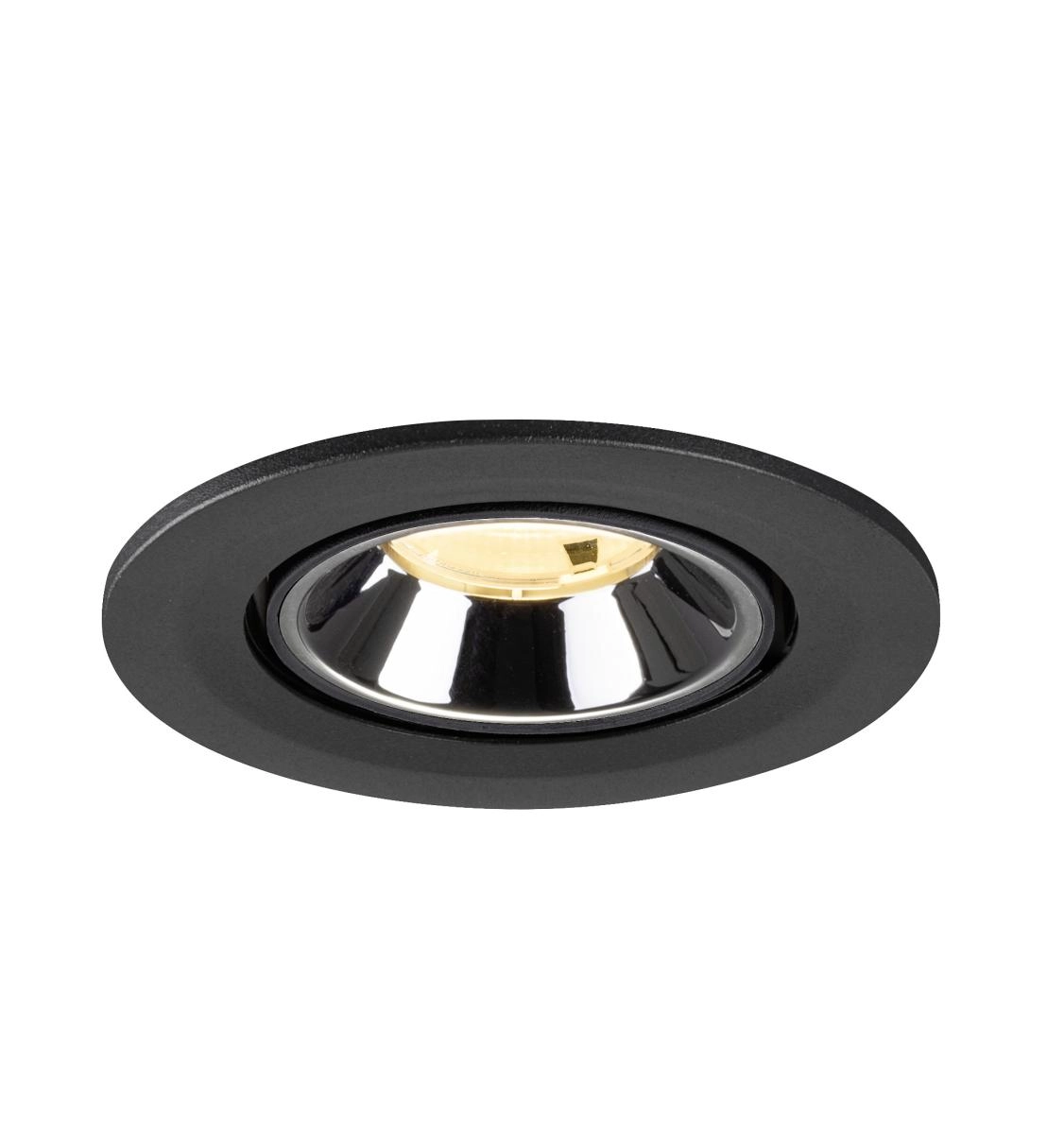 Inbouwspot Numinos Gimble S zwart/chroom 3000K - 20gr SLV 4024163313551