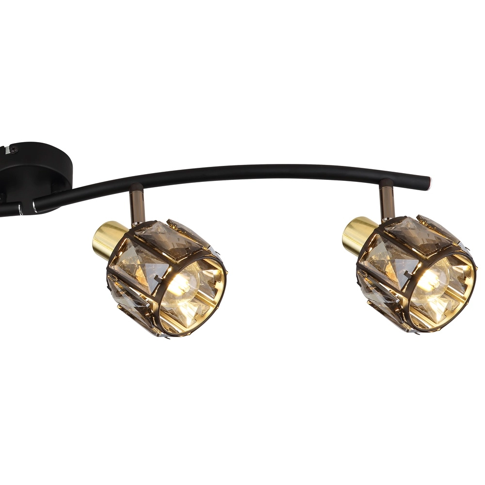 4-lichts plafondlamp Indiana zwart Globo 9007371443055