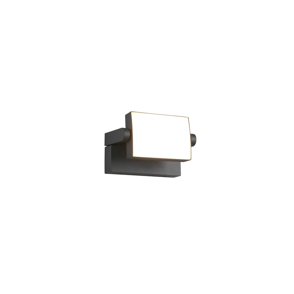 Richtbare wandlamp Kansas antraciet Trio 4017807603569