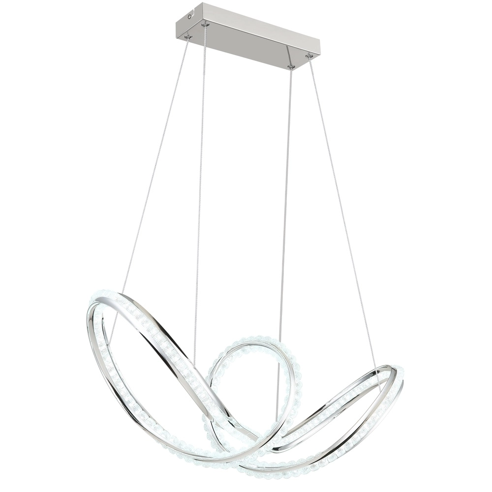 Moderne hanglamp Evangeline chroom Globo 9007371583201
