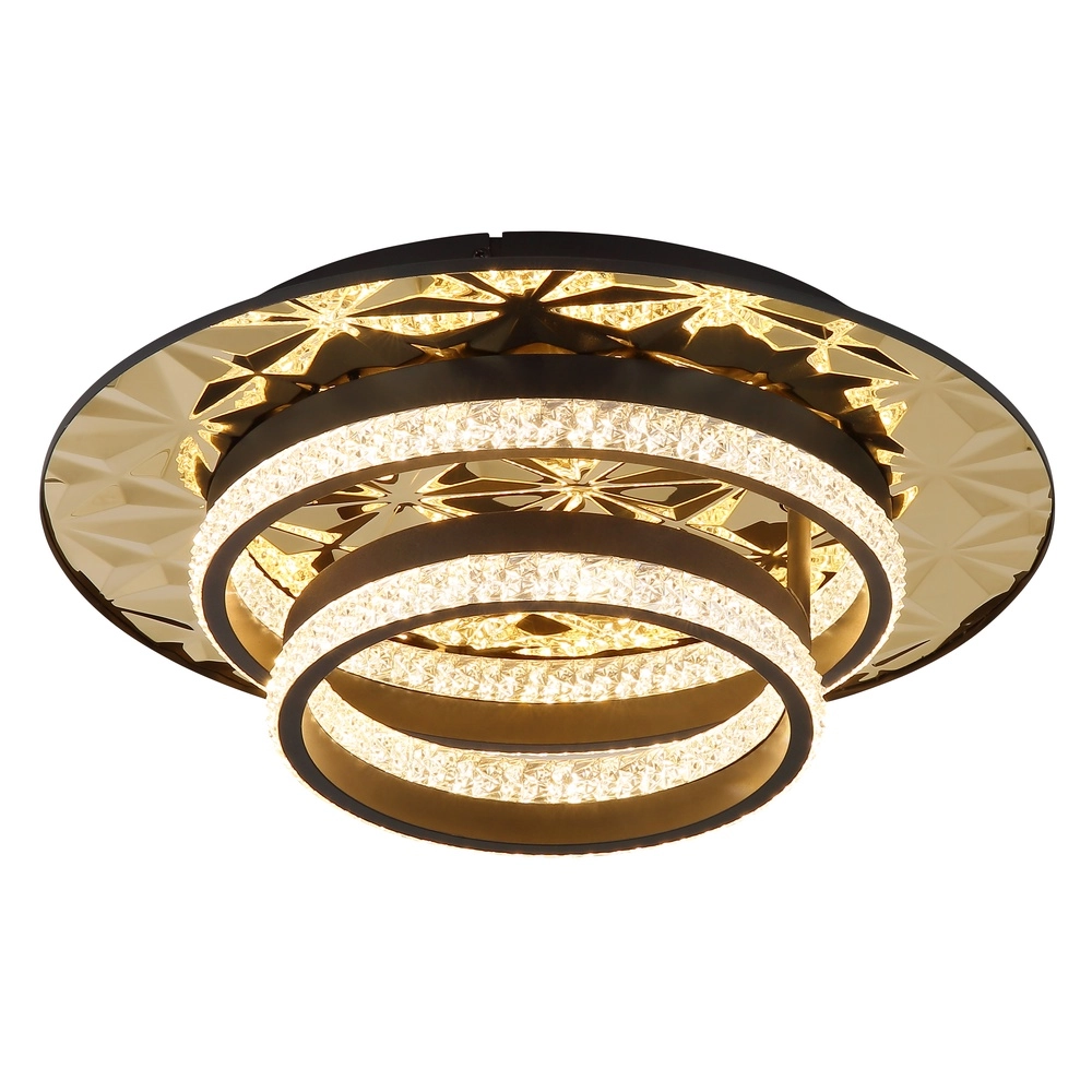 Design plafondlamp Della Ii zwart met goud Globo 9007371575190