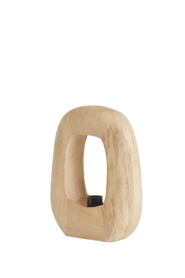 Licht houten tafellamp Kelafo 24 x 30cm Light & Living 8717807701093