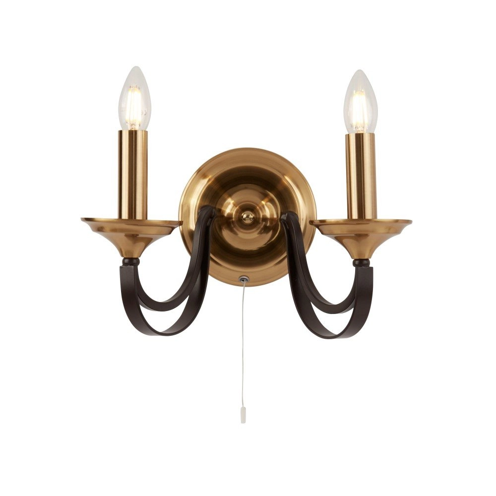 Klassieke wandlamp Belfry Brons met goud