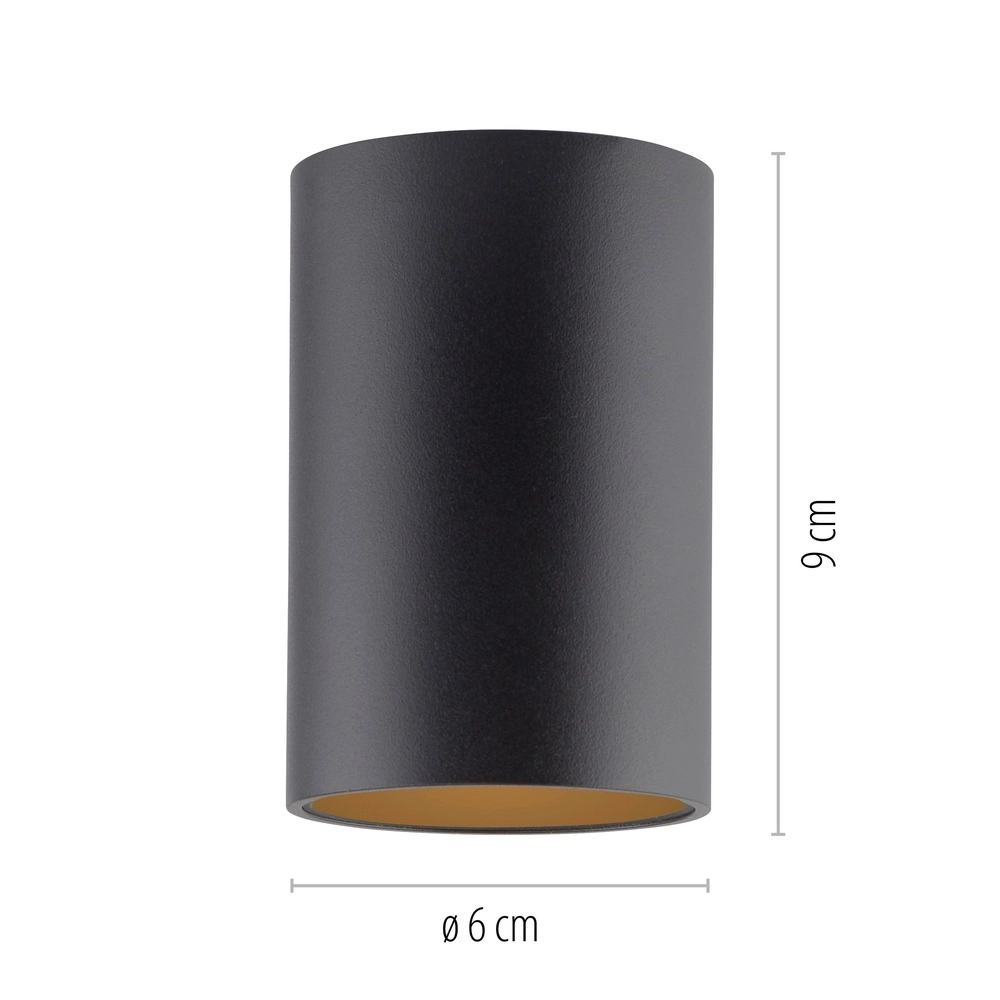 Plafond opbouwspot Pure Point Ø 6cm - black pearl Paul Neuhaus 4012248395677