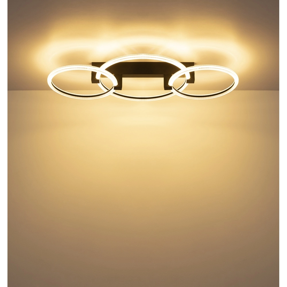 Plafondlamp Fletcher design zwart Globo 9007371592289
