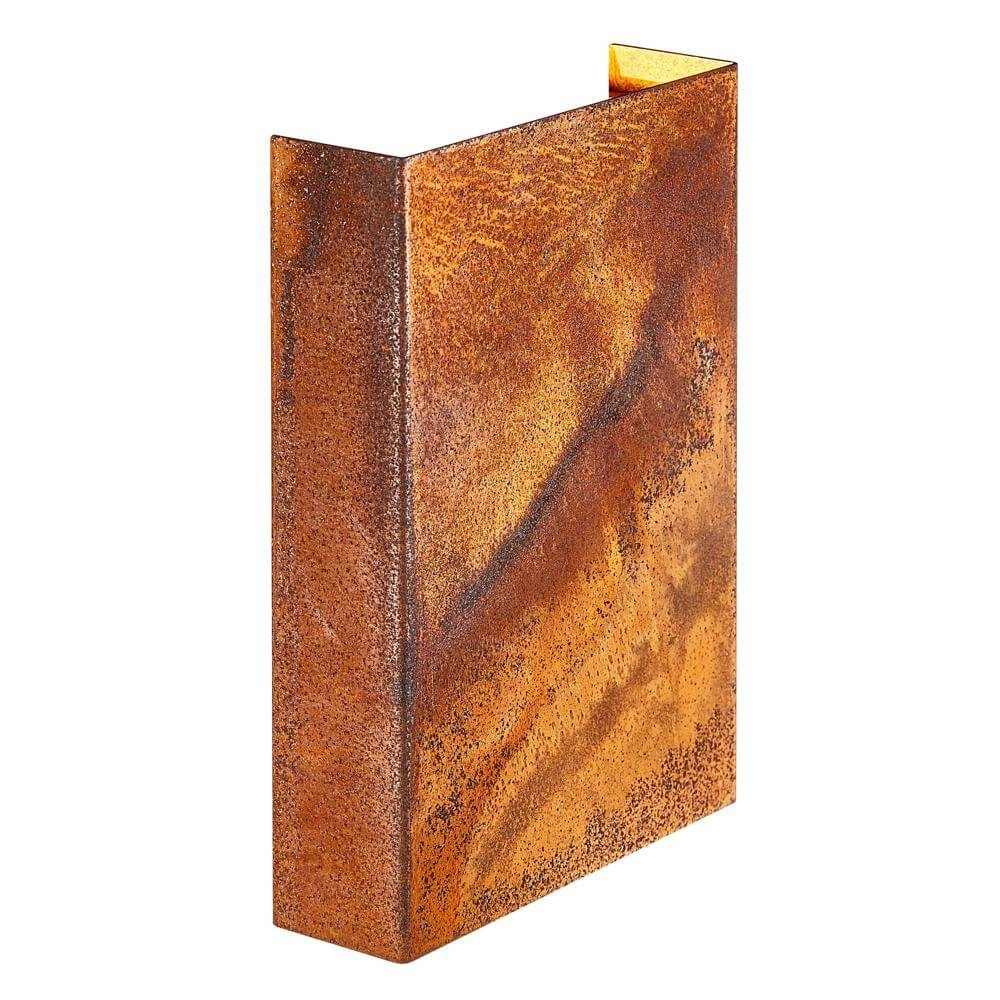 Wandlamp roestbruin Fold breed design