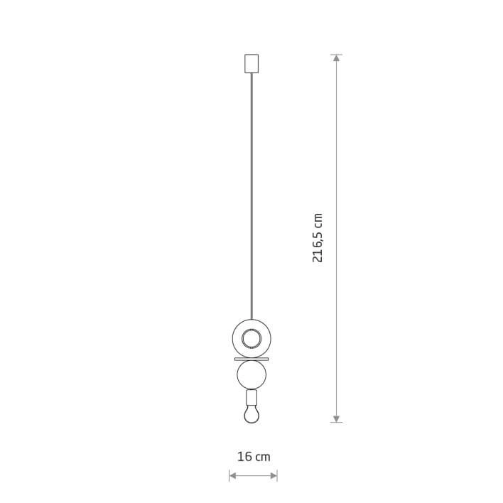 Design hanglamp Drops Wood C 1-lichts hout Lyora 5903139111751