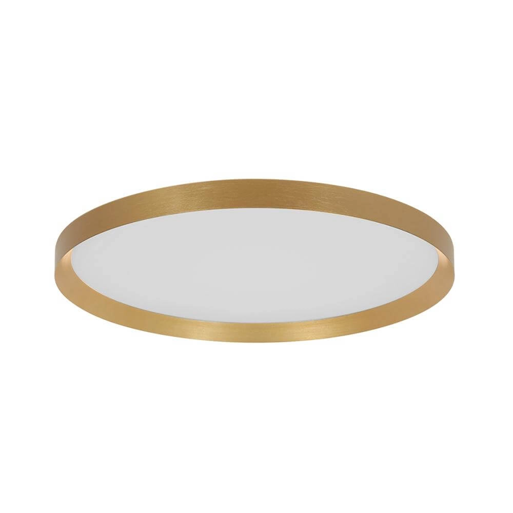 Strakke plafondlamp Flady goud Ø 40cm Steinhauer 8712746171839