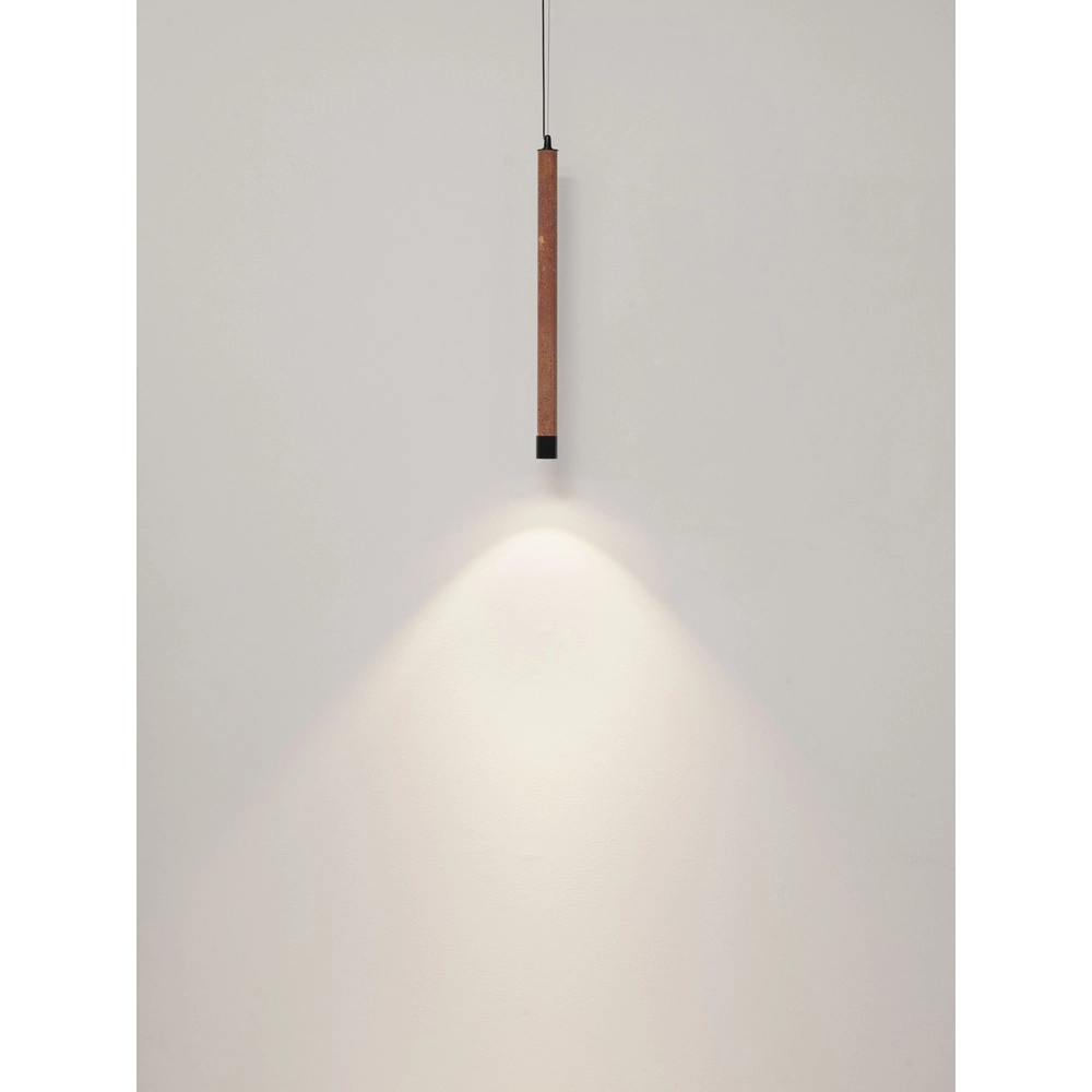 Moderne hanglamp Muse zwart met rood travertin Lyora 5212017495808