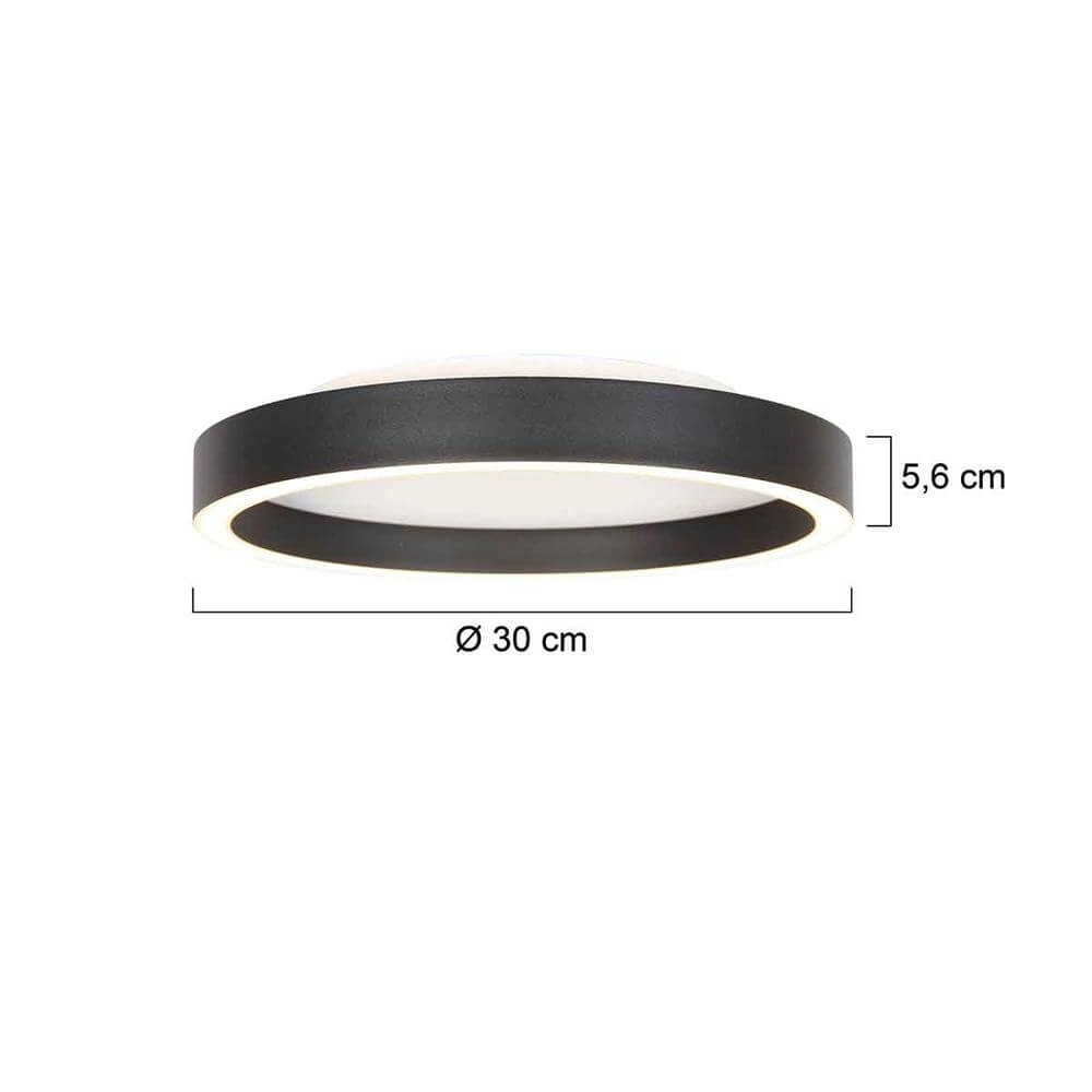 Design plafondlamp Ringlux Ø 30cm Steinhauer 8712746176612