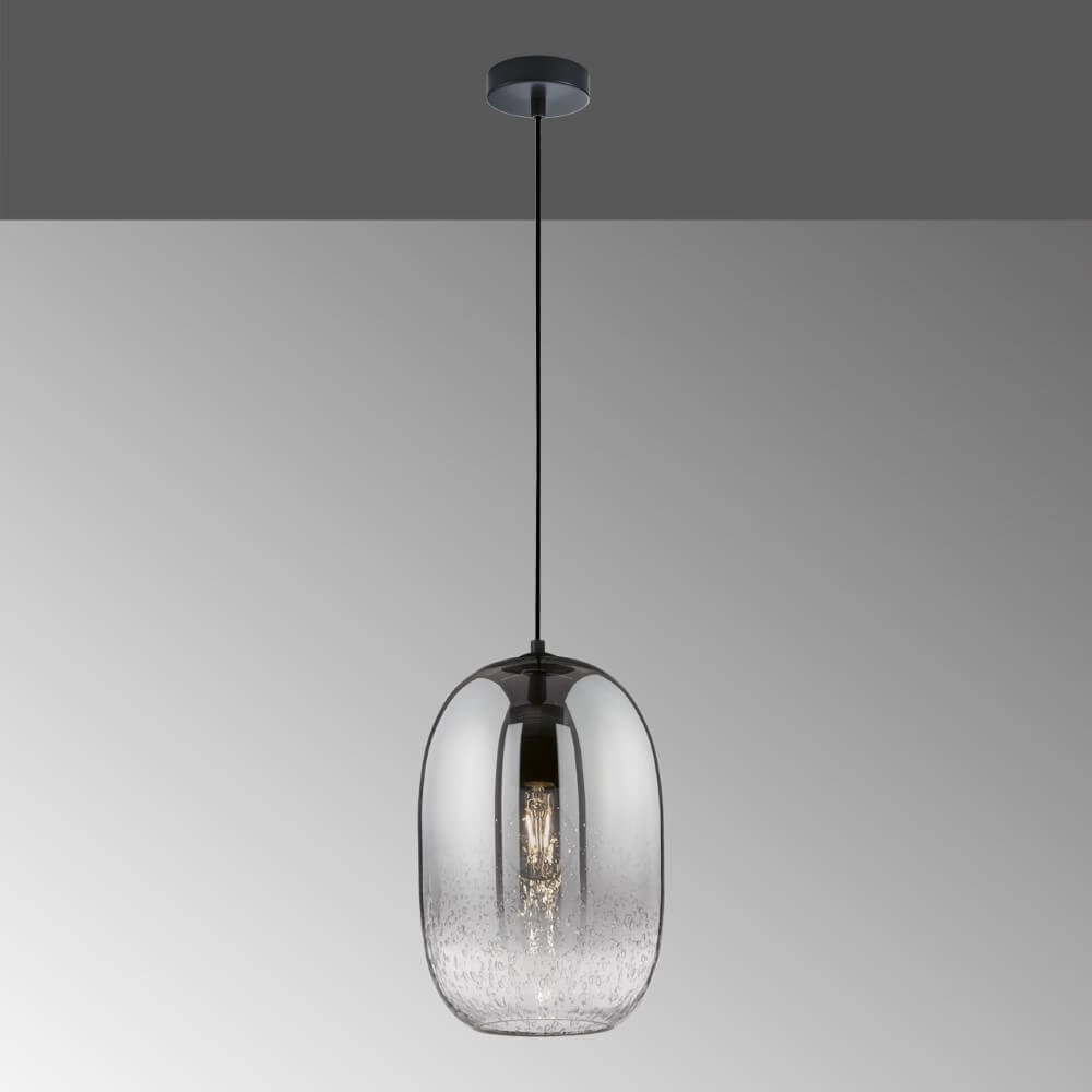 Smoke glazen hanglamp Trace Fischer & Honsel 4003694607131