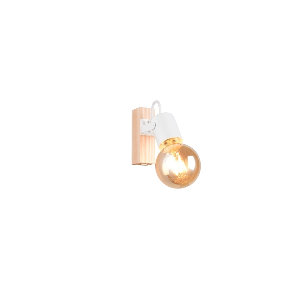 Plafondlamp Lynar wit met hout Trio 4017807670707