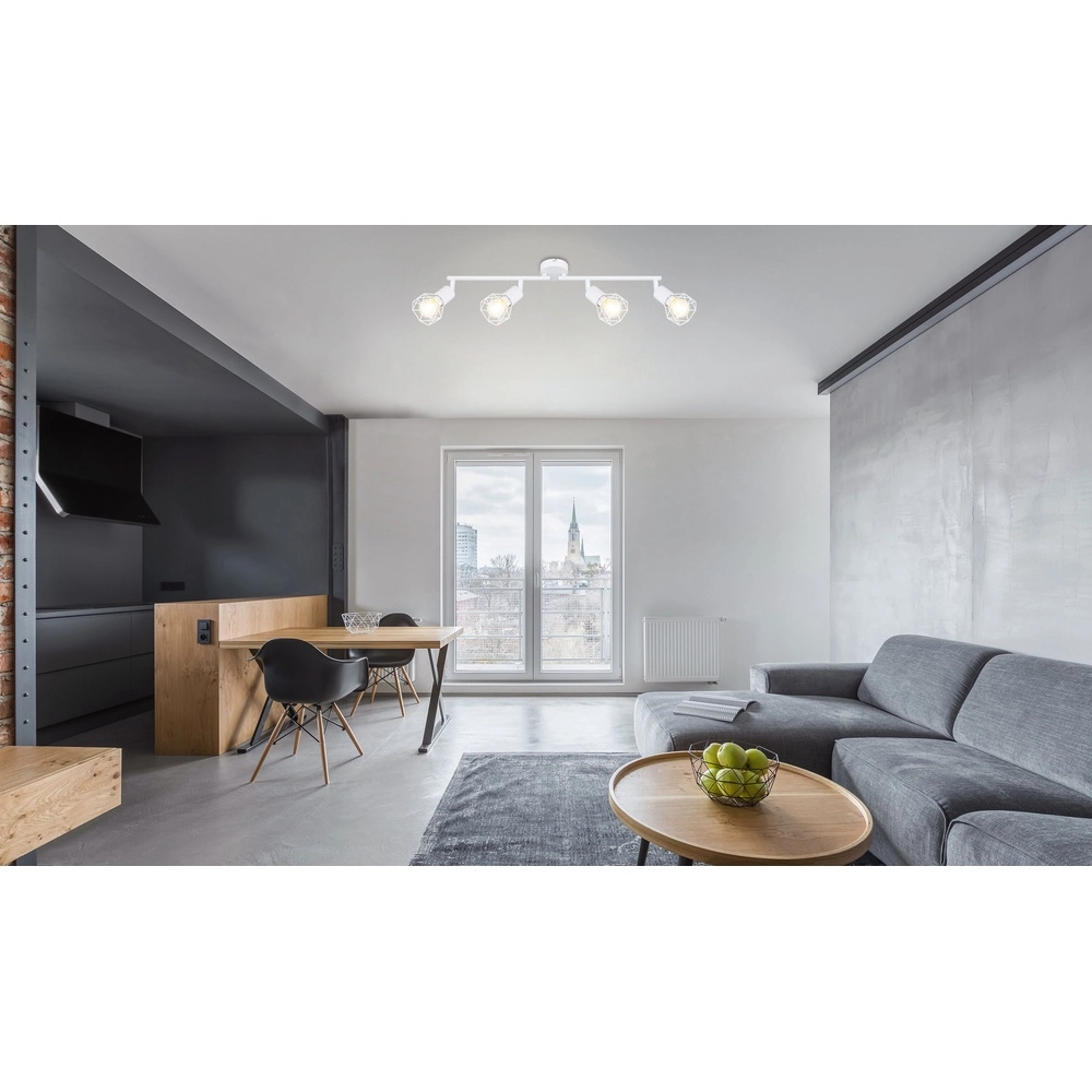 Plafondlamp Xara I 4-lichts wit Globo 9007371406999