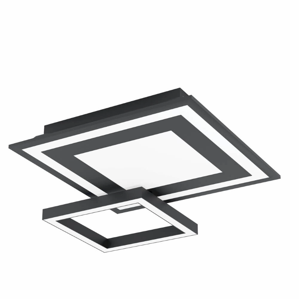 Plafondlamp Zigbee Savatarila-Z 45x45cm zwart Eglo 9008606221691