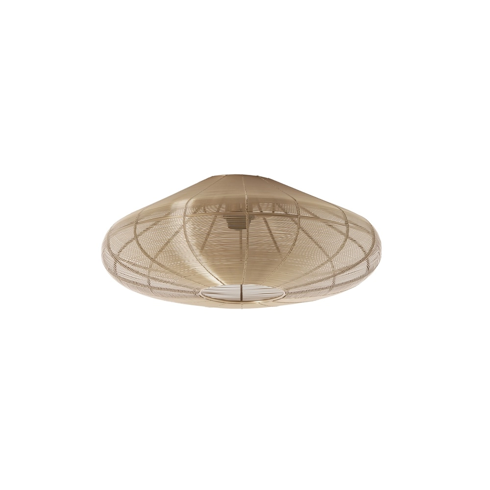 Metalen plafondlamp Bahoto Ø 51cm - licht goud