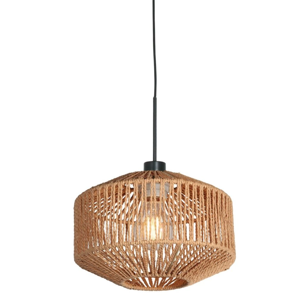 Hanglamp Ropex met rotan kap Ø23cm