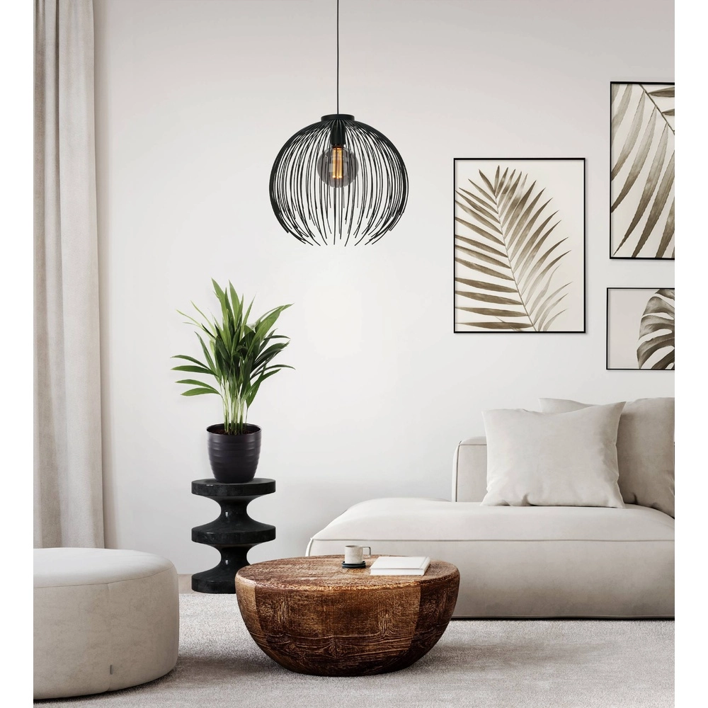 Zwarte draad hanglamp Venezuela Ø 40cm Eglo 9008606282258
