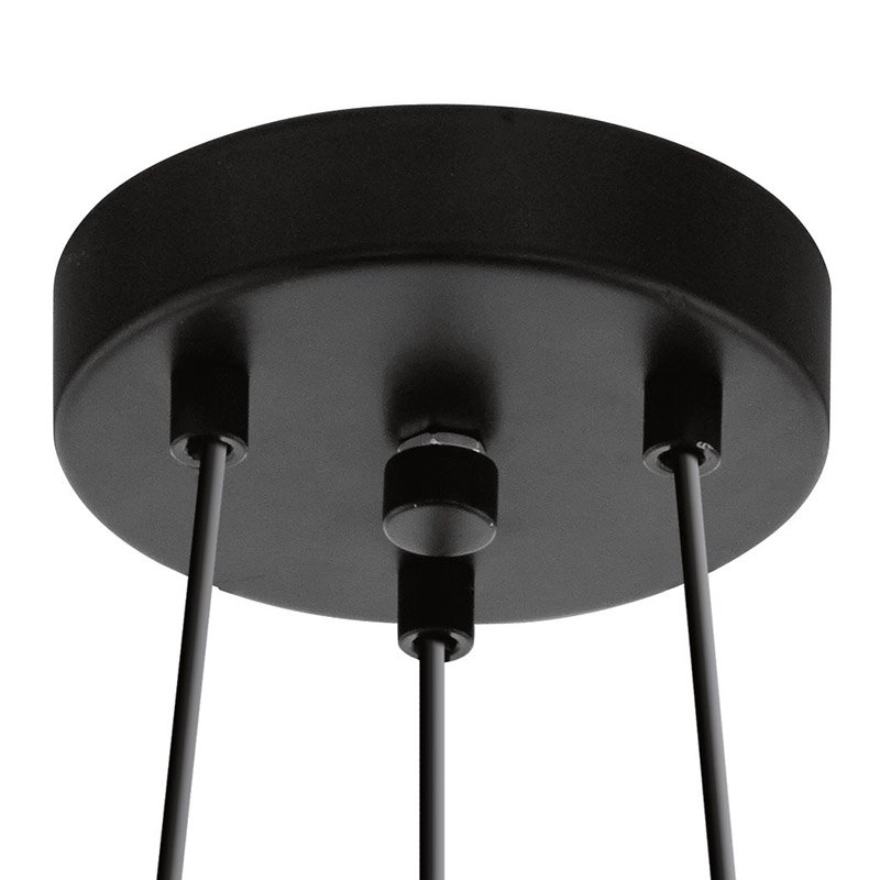 Hanglamp Tarbes 3-lichts zwart Eglo 9002759941918
