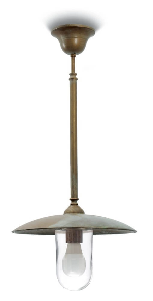 Landelijke hanglamp Transimeno M - verouderd messing