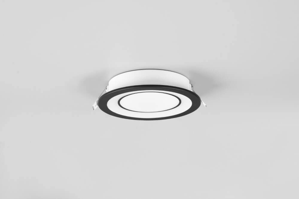Inbouwverlichting Core 14,8cm zwart Trio 4017807504156