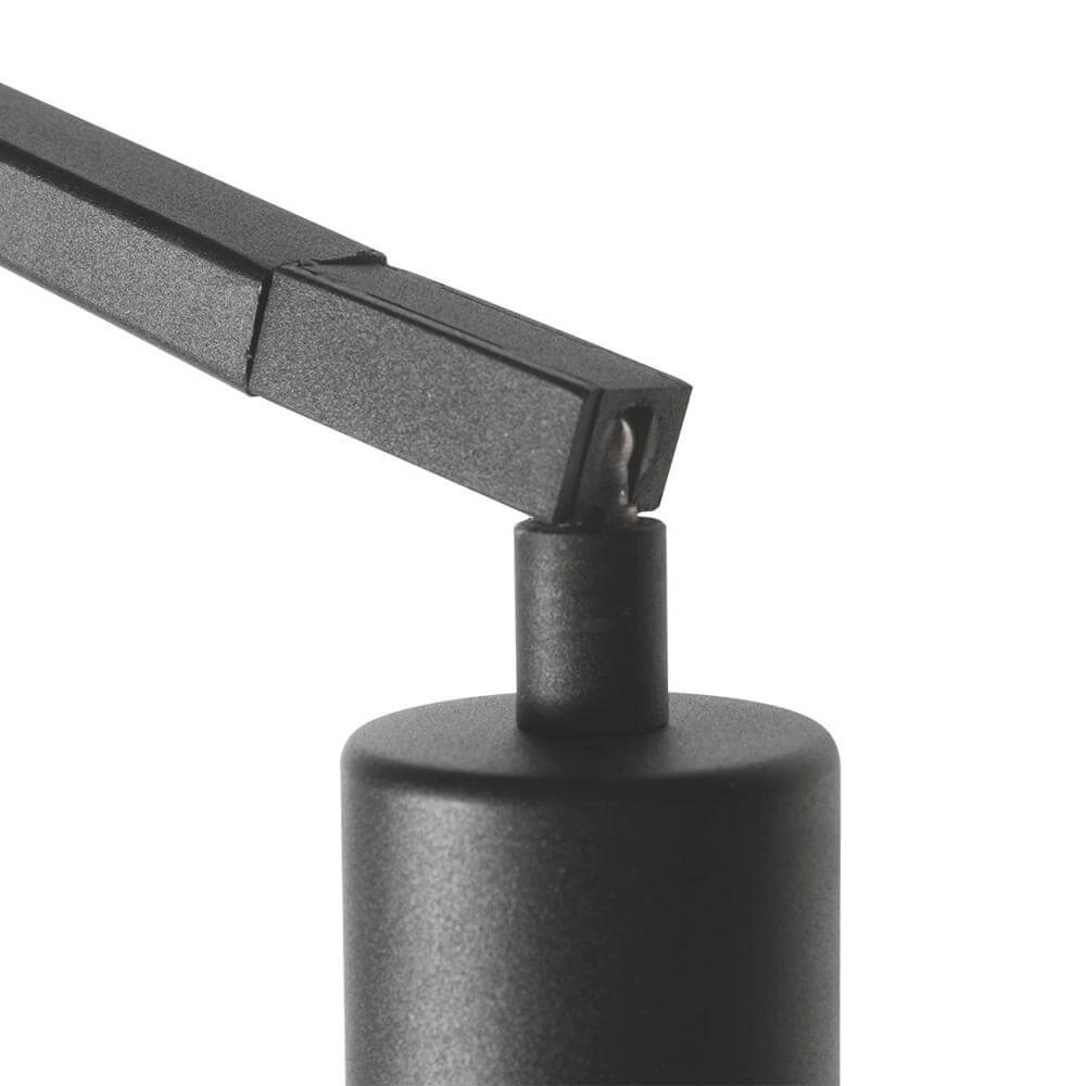 Vloerlamp Zig-Zag zwart met grijze kap Ø 50cm Steinhauer 8712746179262