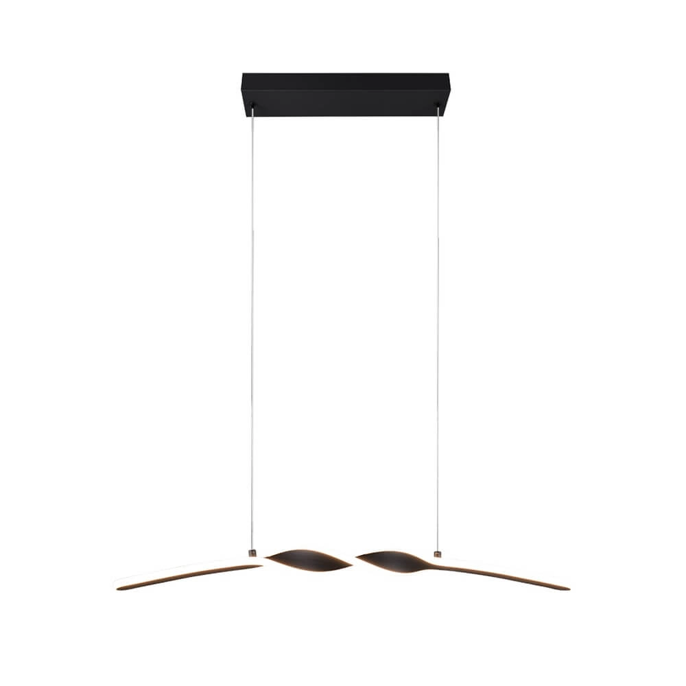 Design hanglamp Ginko zwart Trio 4017807642414